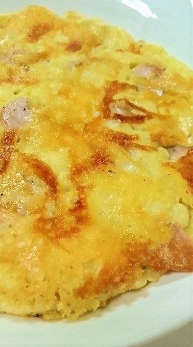 魚肉ソーセージとチーズのもちもちピザ風！の写真