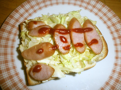 ホットドッグトーストの写真