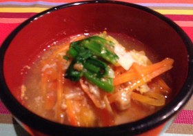なめたけ人参あんかけ豆腐