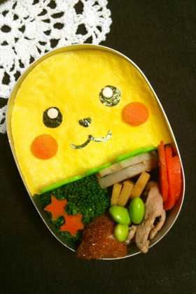 キャラ弁*簡単ピカチュウ