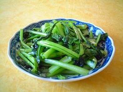 青菜の炒め物　(清炒青菜）の写真