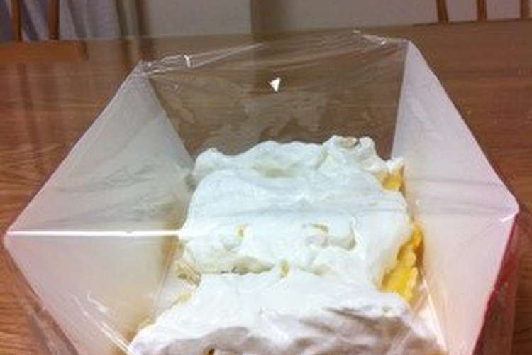 生クリームのケーキにラップをする方法 レシピ 作り方 By ぱんのミミ クックパッド