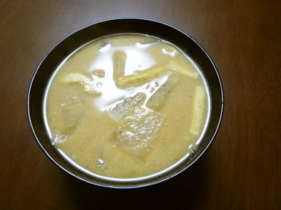 簡単かす汁☆奈良漬の味噌をリサイクル！の写真
