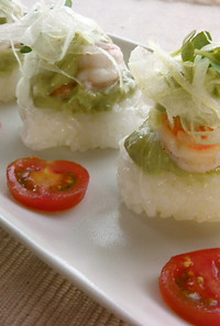 海老と完熟アボカド寿司❤