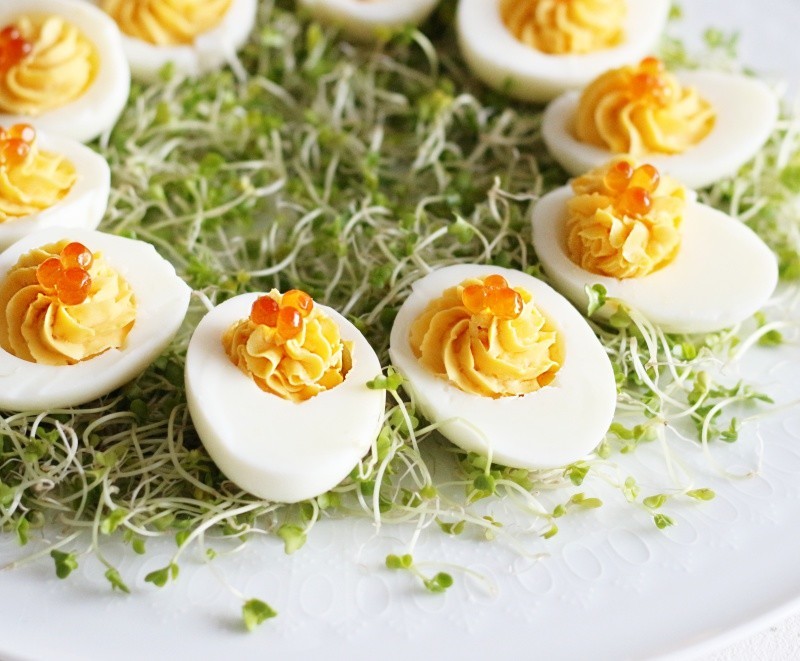 イースターの王道　卵料理　デビルドエッグの画像