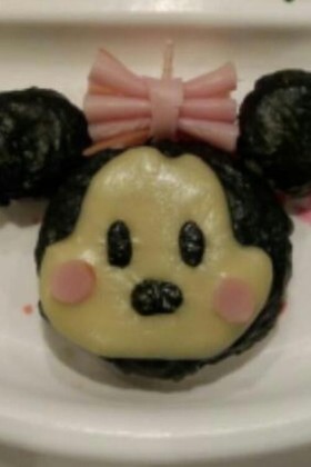 キャラ弁 簡単!ミニーちゃんおにぎり