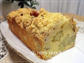 さつま芋とくるみのクランブルケーキ
