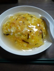 かに缶で作る♪簡単♪塩味天津飯の写真