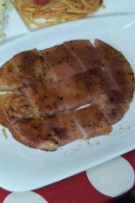 絶品☆ハムステーキ