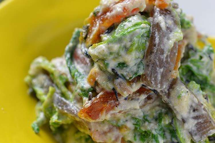 リメイク料理 菜の花とひじきの白和え レシピ 作り方 By 槙かおる クックパッド 簡単おいしいみんなのレシピが370万品