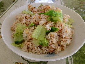 コンビーフレタスチャーハン