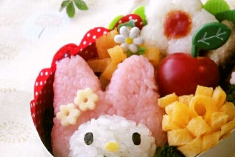 簡単 キャラ弁 サンリオ マイメロ弁当 レシピ 作り方 By むらかみなつこ クックパッド 簡単おいしいみんなのレシピが353万品