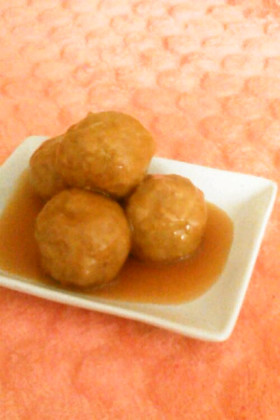 手軽に(・∀・)冷凍肉団子の甘酢あんかけ