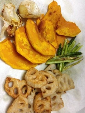 ガーリックオイルDE野菜の素揚げ