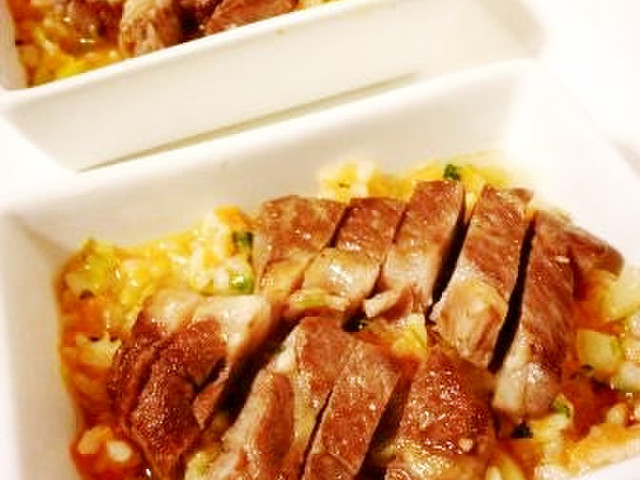 犬ごはん お誕生日限定贅沢ラムステーキ丼 レシピ 作り方 By Schenklu クックパッド 簡単おいしいみんなのレシピが360万品