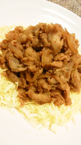 豚こま肉で☆簡単柔らかい豚のしょうが焼き