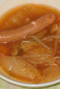 美味でピリ辛♥キムチ風スープ