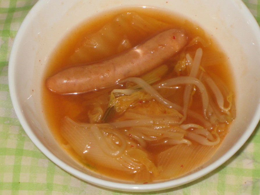 美味でピリ辛♥キムチ風スープの画像