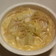 白菜と明太子のクリームスープスパ