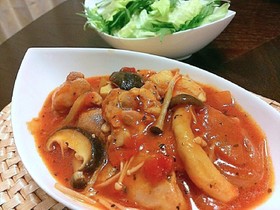 花粉症にキノコたっぷりカチャトーラ
