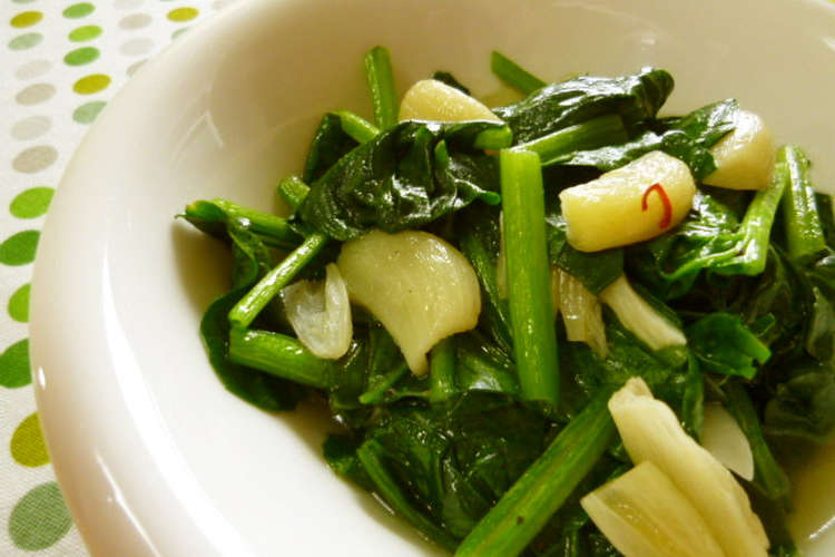 ポパイほうれん草のたっぷりにんにく炒め レシピ 作り方 By さにパン クックパッド 簡単おいしいみんなのレシピが363万品