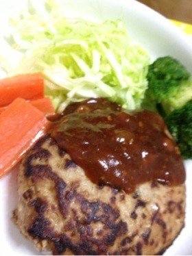 うまーい!絶叫ふわふわハンバーグ☆