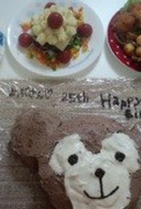 誕生日に☆ダッフィーケーキ
