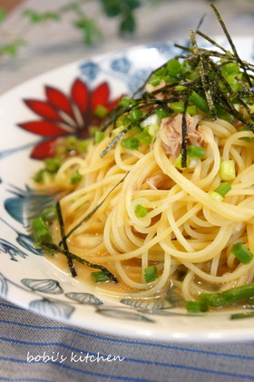 あえるだけ*ツナと小葱の和風パスタ*