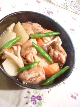 少ない材料で筑前煮風☆