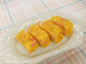お花見弁当にお薦め!! 桜漬け入り卵焼き
