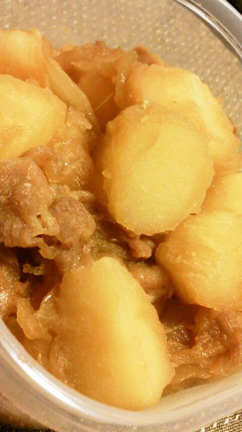簡単時短フライパンでほっくり甘辛肉じゃが