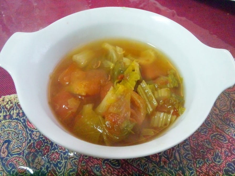 簡単ヘルシー★セロリのスープの画像