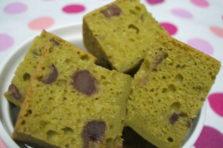 炊飯器で抹茶あずきケーキ レシピ 作り方 By こまたんさん クックパッド 簡単おいしいみんなのレシピが365万品
