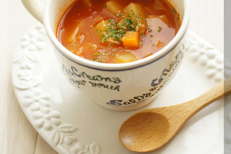イタリアのスープ ミネストローネ レシピ 作り方 By Alice クックパッド