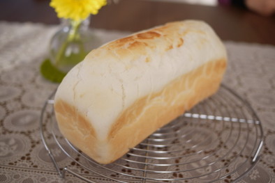 パウンド型で米粉食パンの写真