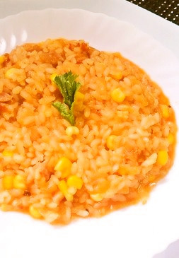 生米で炊くトマトリゾット☆の画像
