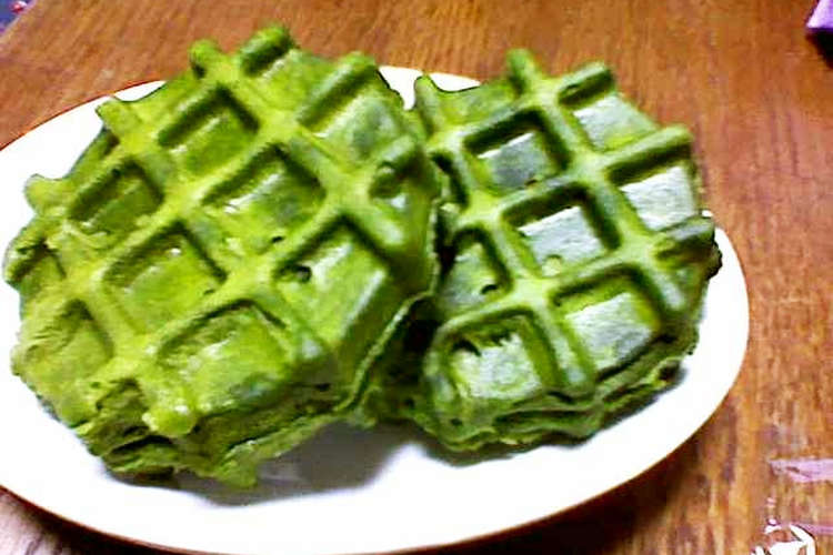 簡単 電子レンジで抹茶ワッフル レシピ 作り方 By な ち クックパッド