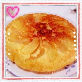 りんごのフライパンケーキの画像