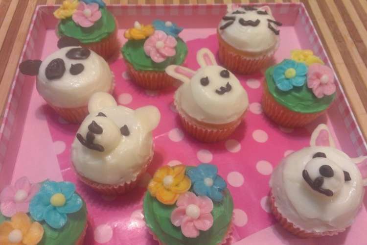 カップケーキの動物園 しろくま レシピ 作り方 By モナカさん クックパッド 簡単おいしいみんなのレシピが357万品