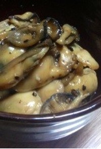 牡蠣の黒胡椒煮