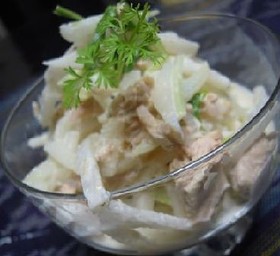 シャキシャキ大根サラダ