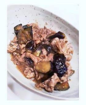 豚肉茄子のゴマミソ炒め