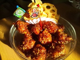 冷めてもおいしい 豚のから揚げ甘辛煮!!