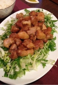 簡単コロコロ豚バラのニンニク生姜醤油焼き