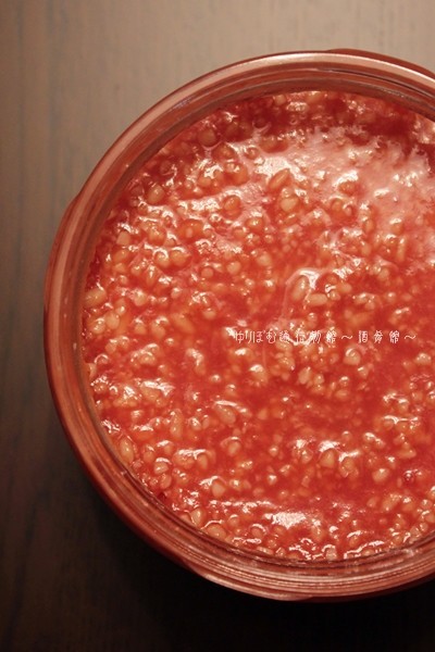 乾燥麹を使ったトマト塩麹。の画像