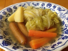 ロールキャベツ、ポトフ風