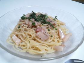 ★タラコとホタテの冷たいパスタ★