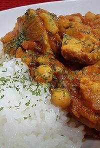 ひよこ豆と鶏肉のインド風カレー