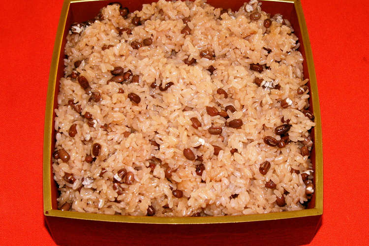 赤飯 もち米３合 米１合 小豆１００ｇ レシピ 作り方 By ともみきっちん クックパッド 簡単おいしいみんなのレシピが364万品