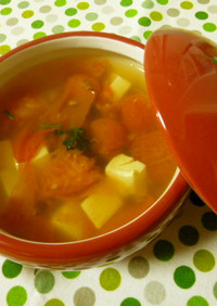 ♪トマトと豆腐のスープ